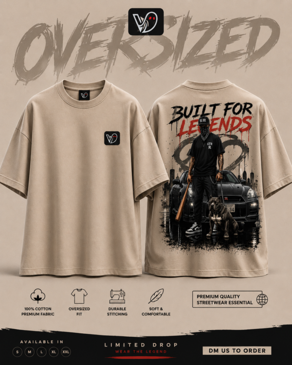 Built For Legends Oversized Tshirt Built For Legends Oversized Tee