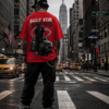 built over red Built For Legends Oversized Tee