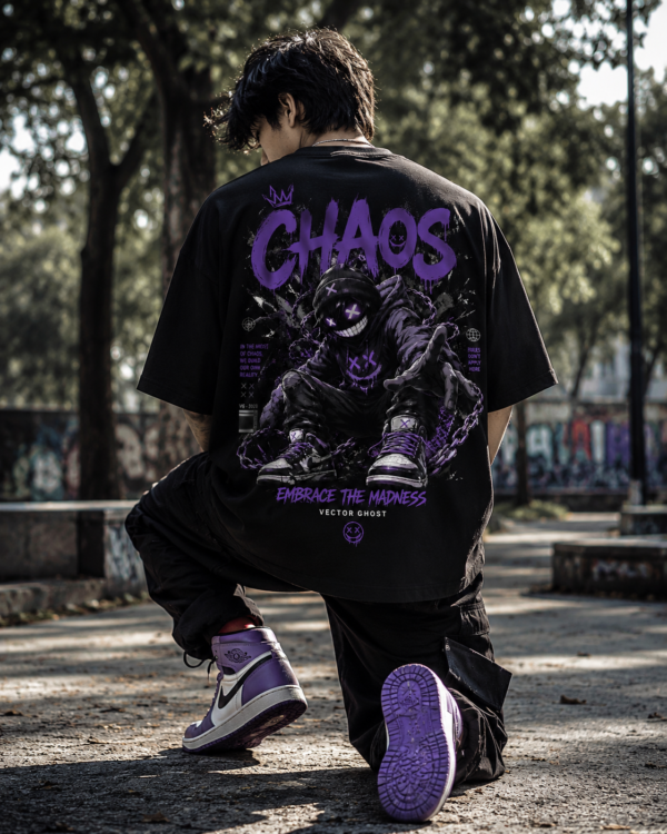 CHAOS 3 CHAOS Embrace The Madness Oversized Tee