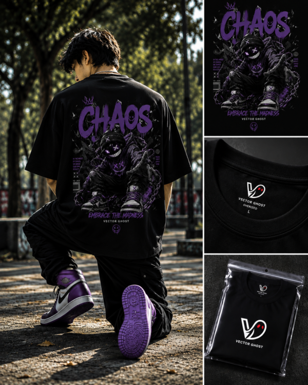 CHAOS 5 CHAOS Embrace The Madness Oversized Tee