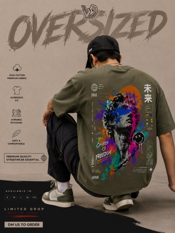 Chaos is Freedom Oversized Tee
