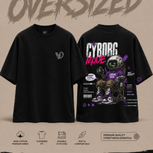 Cyborg Mode Oversized Tee