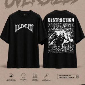 Malevolent Destruction Oversized Tee