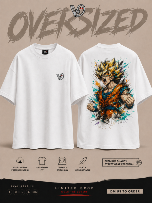 Goku Anime Oversized Tee